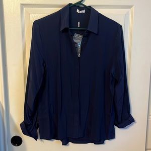 Lilysilk Navy Top (Size M)